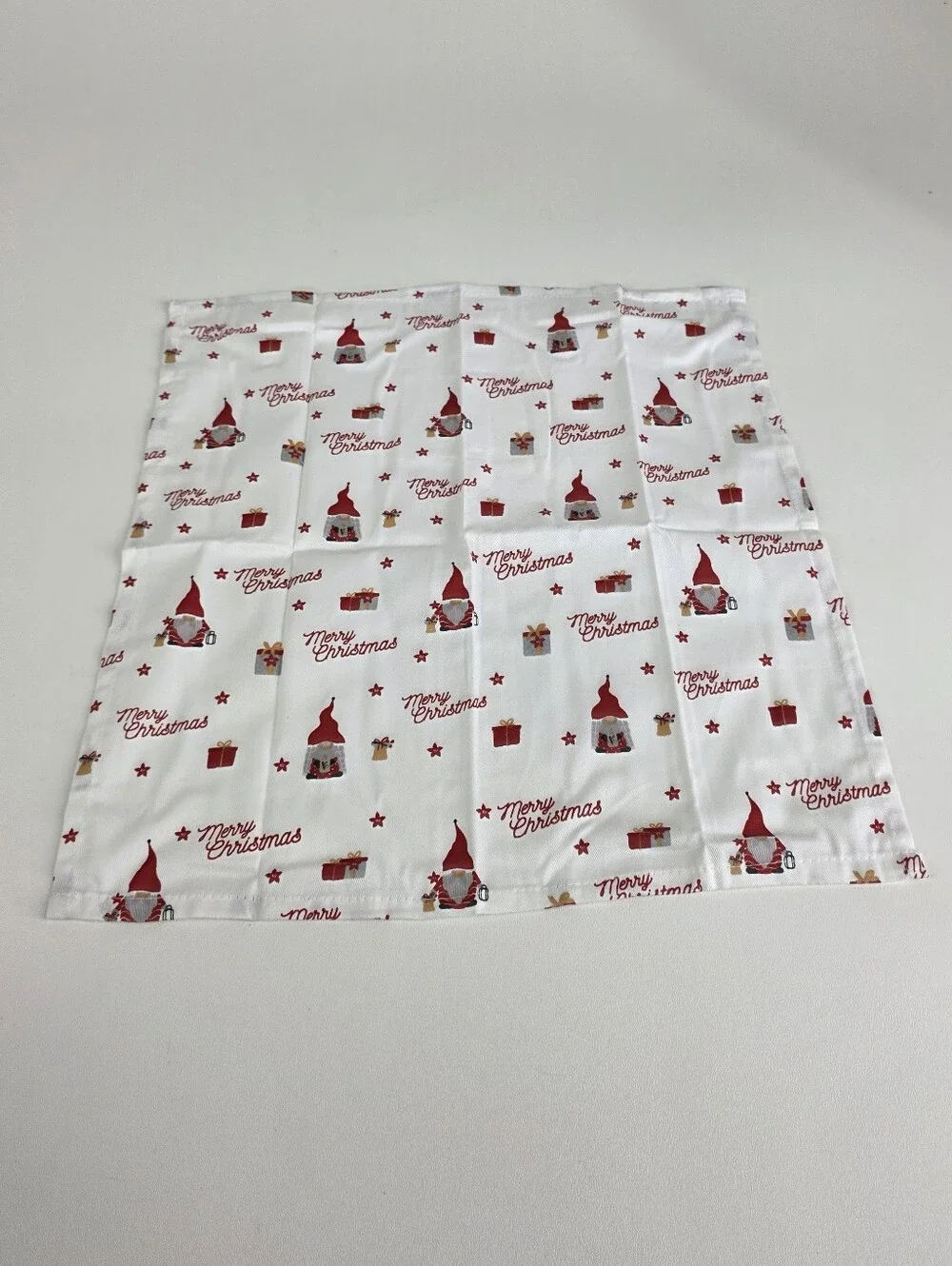 White Hotel Napkins (Set of 12) with Christmas Pattern!